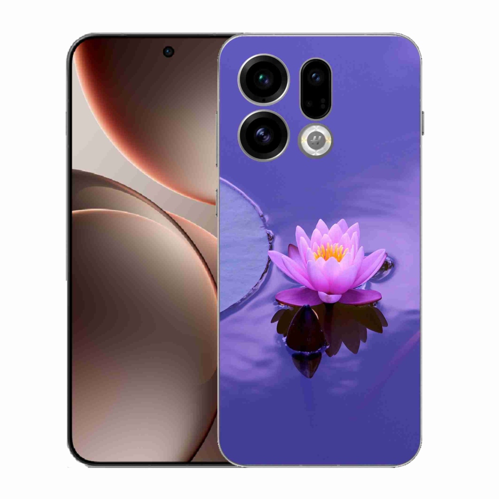 Gelový kryt mmCase na Oppo Find X9 - květ na hladině
