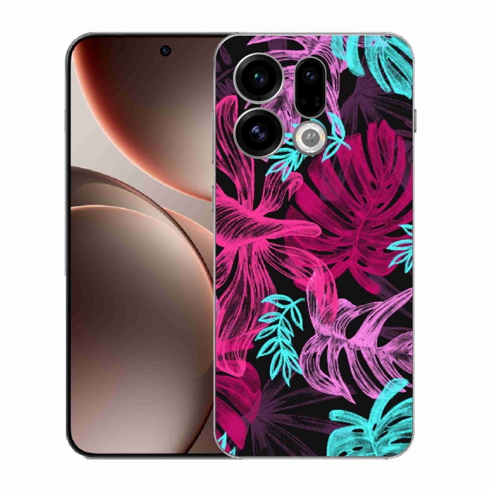 Gelový kryt mmCase na Oppo Find X9 - květiny 1