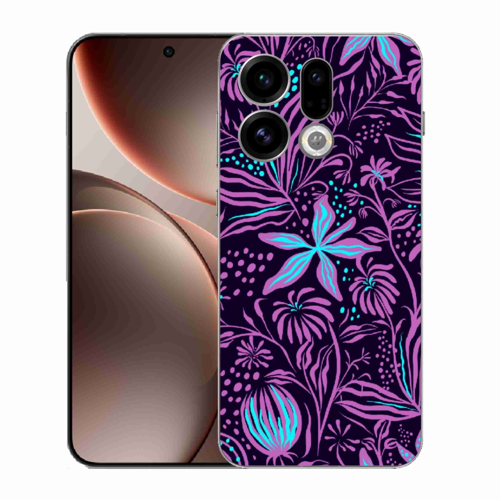 Gelový kryt mmCase na Oppo Find X9 - květiny 2