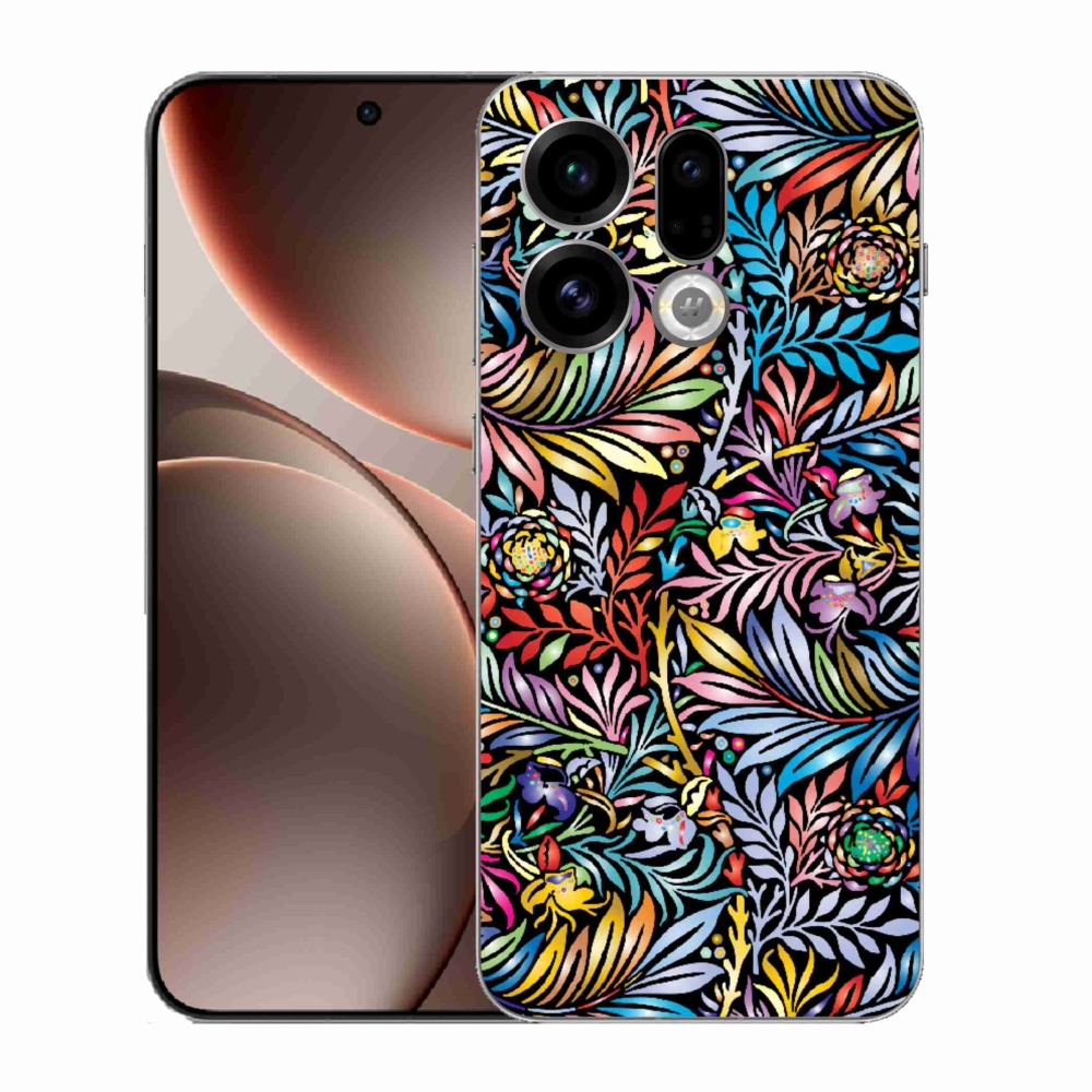 Gelový kryt mmCase na Oppo Find X9 - květiny 5