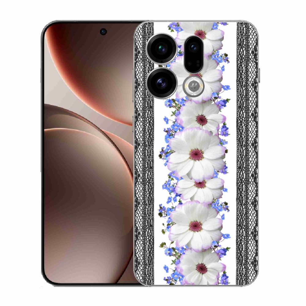 Gelový kryt mmCase na Oppo Find X9 - květiny 8