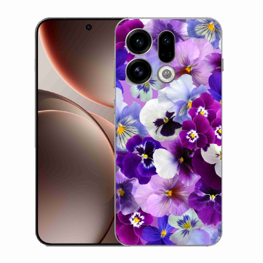Gelový kryt mmCase na Oppo Find X9 - květiny 9