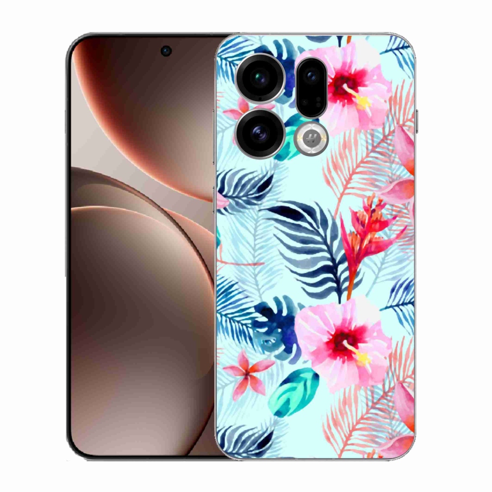 Gelový kryt mmCase na Oppo Find X9 - květiny