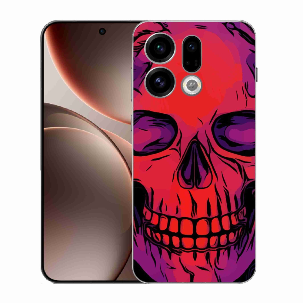 Gelový kryt mmCase na Oppo Find X9 - lebka