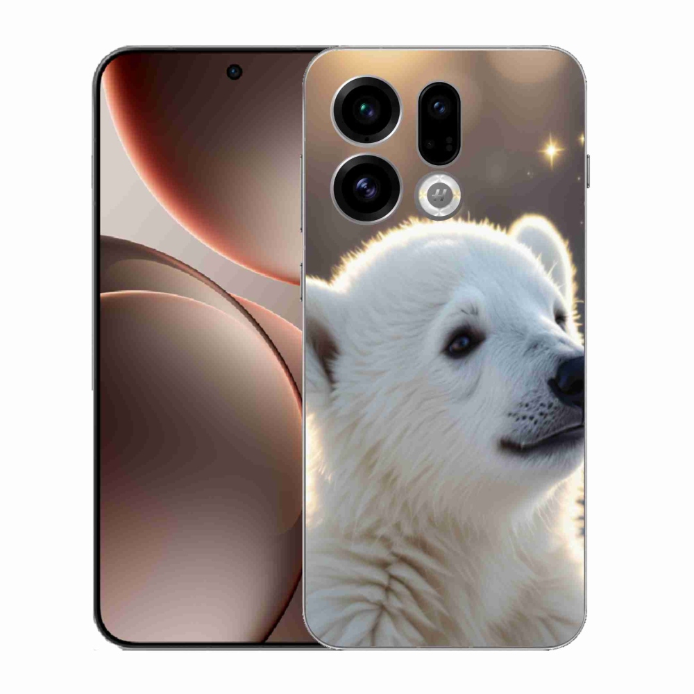 Gelový kryt mmCase na Oppo Find X9 - lední medvěd