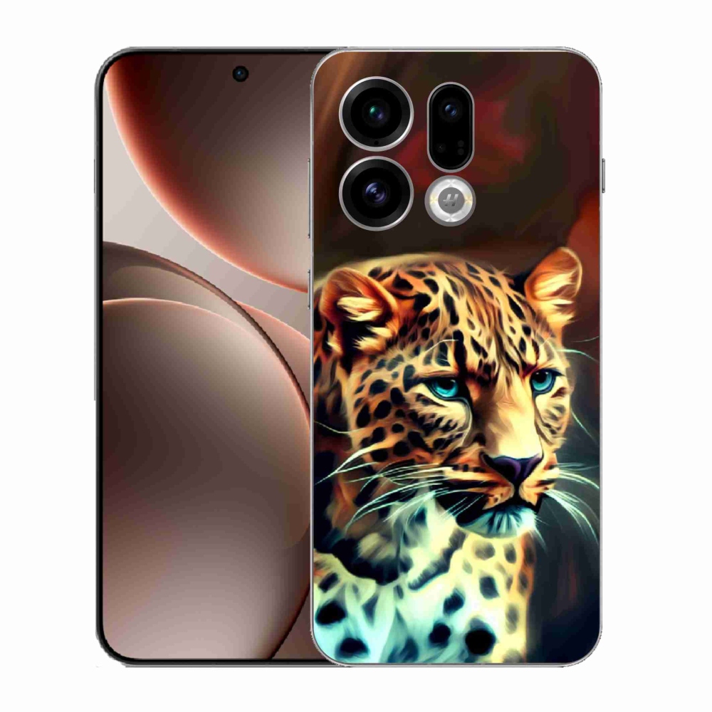 Gelový kryt mmCase na Oppo Find X9 - leopard