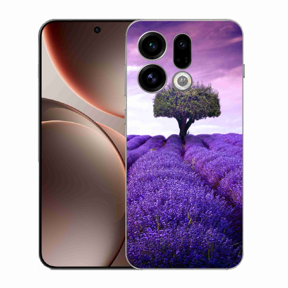 Gelový kryt mmCase na Oppo Find X9 - levandulová louka