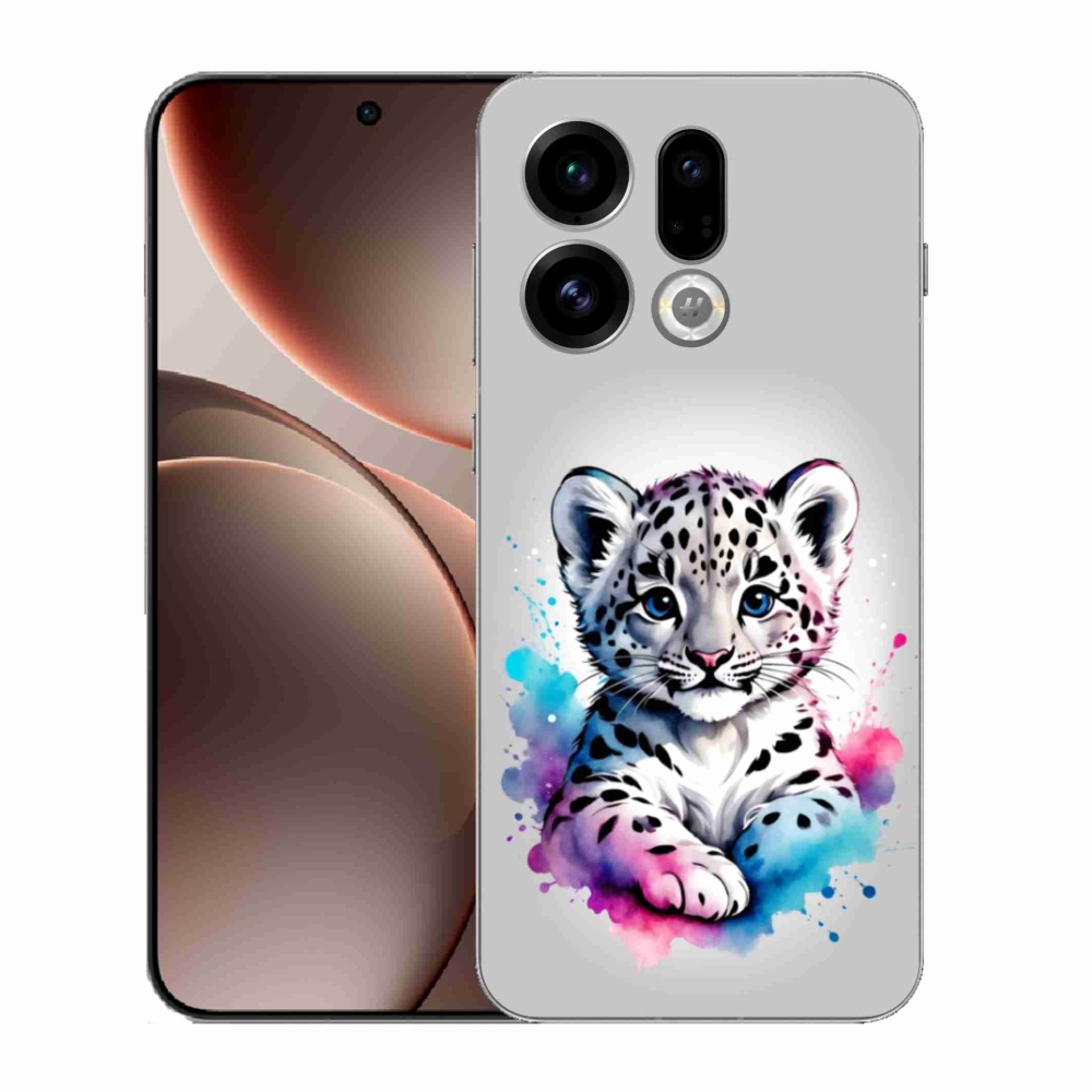 Gelový kryt mmCase na Oppo Find X9 - levhartí mládě