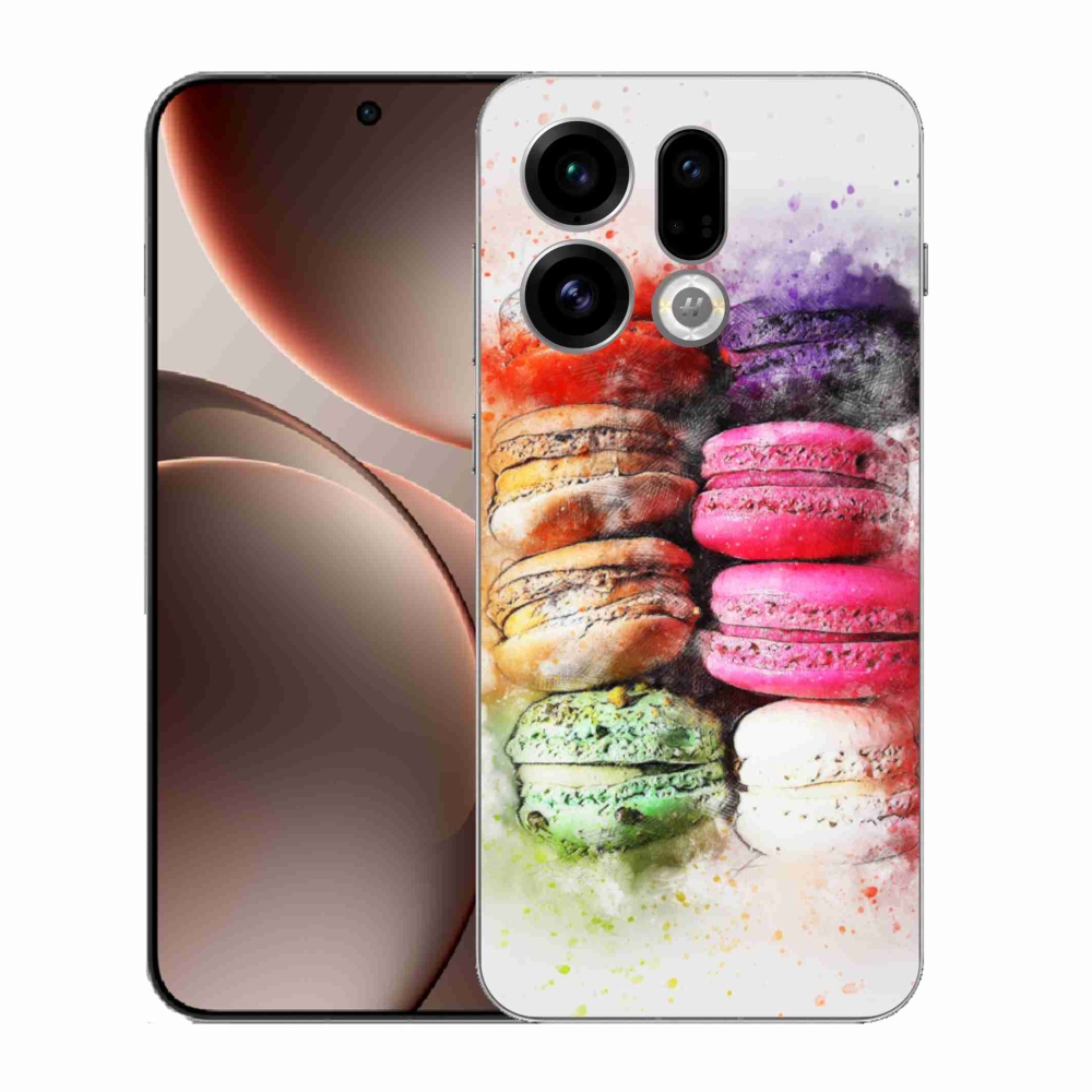 Gelový kryt mmCase na Oppo Find X9 - makrónky