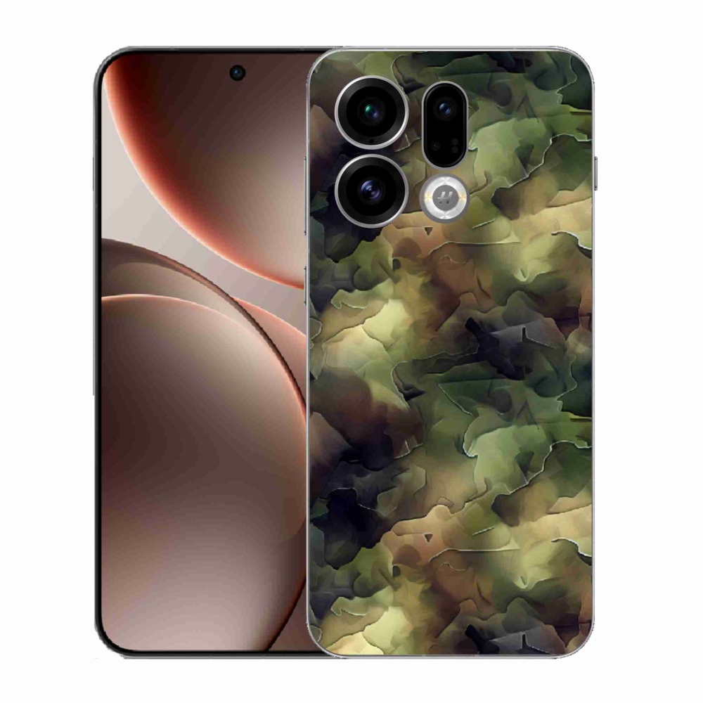 Gelový kryt mmCase na Oppo Find X9 - maskáčový vzor 10