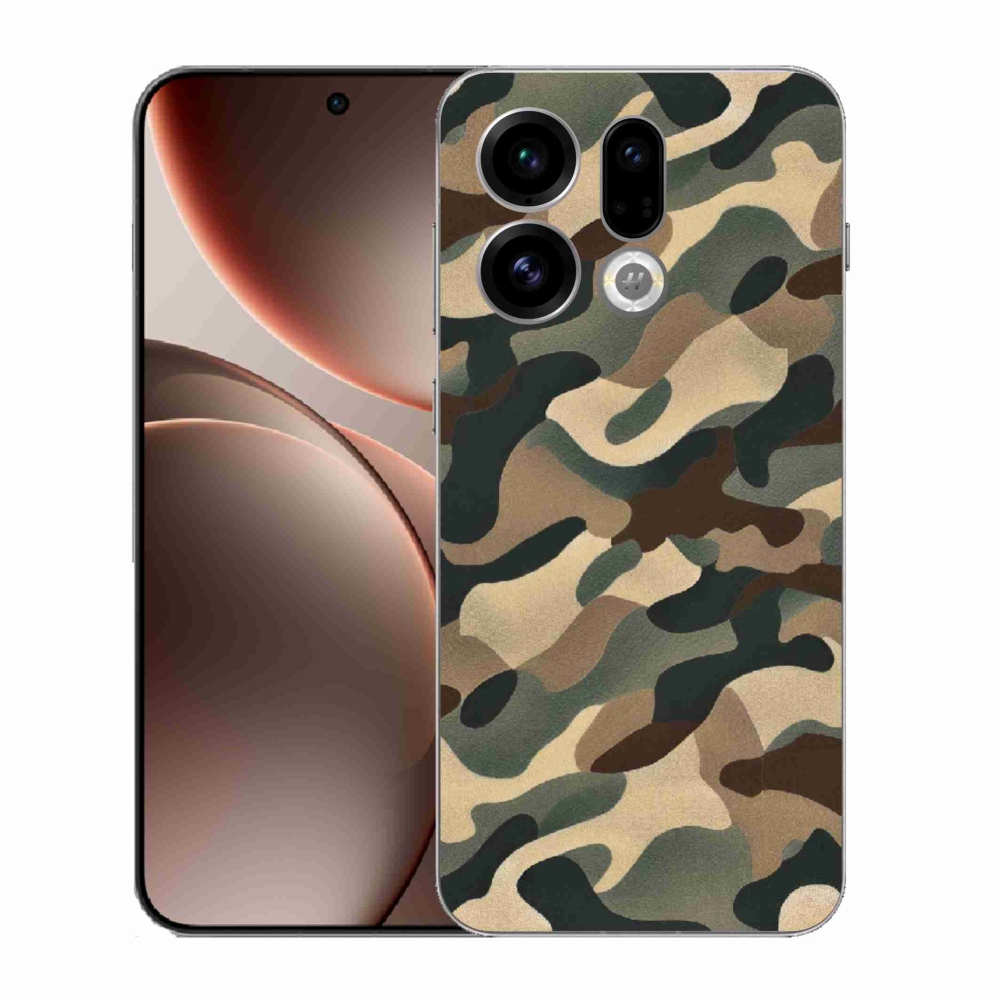 Gelový kryt mmCase na Oppo Find X9 - maskáčový vzor 11