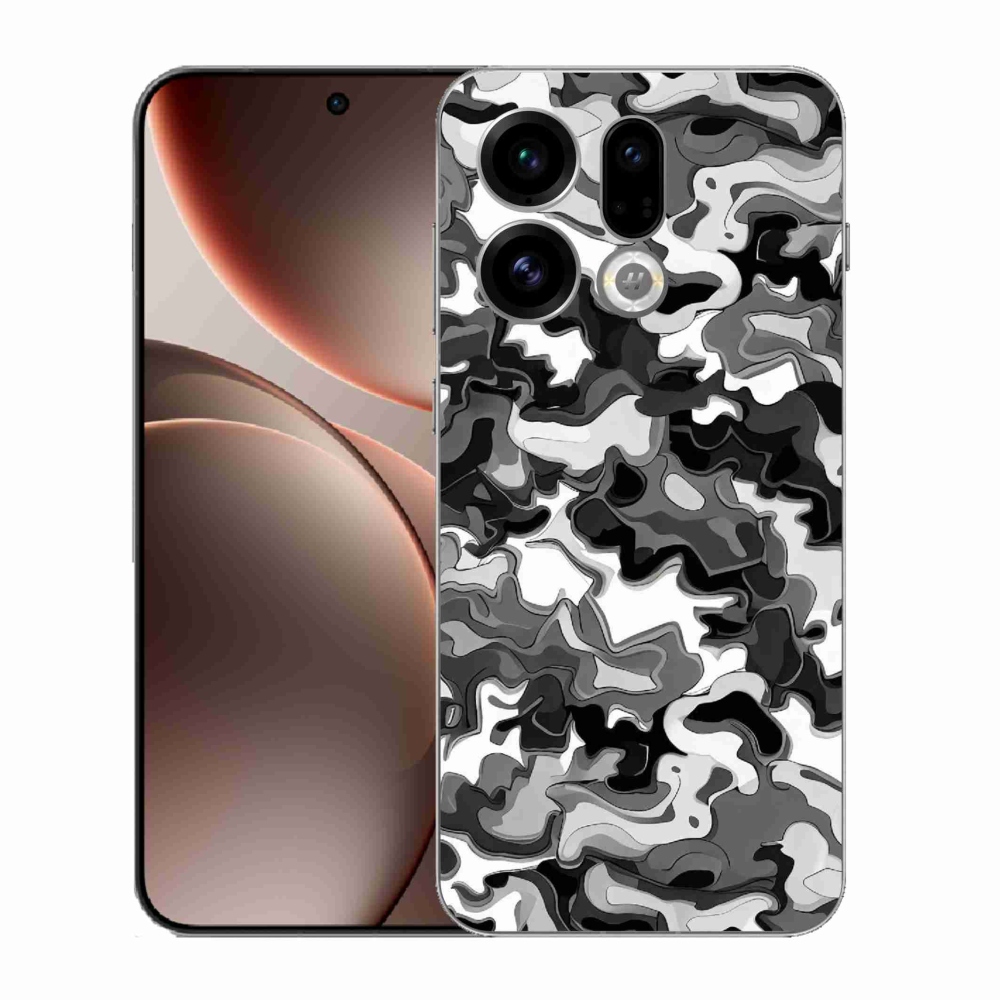 Gelový kryt mmCase na Oppo Find X9 - maskáčový vzor 3