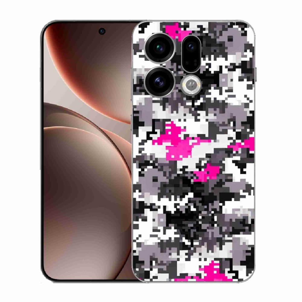 Gelový kryt mmCase na Oppo Find X9 - maskáčový vzor 4