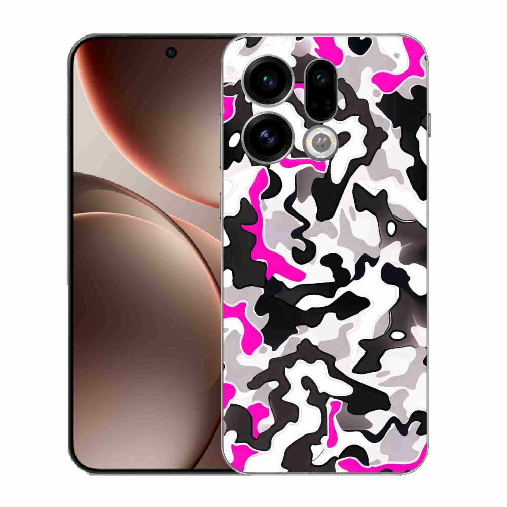 Gelový kryt mmCase na Oppo Find X9 - maskáčový vzor 5