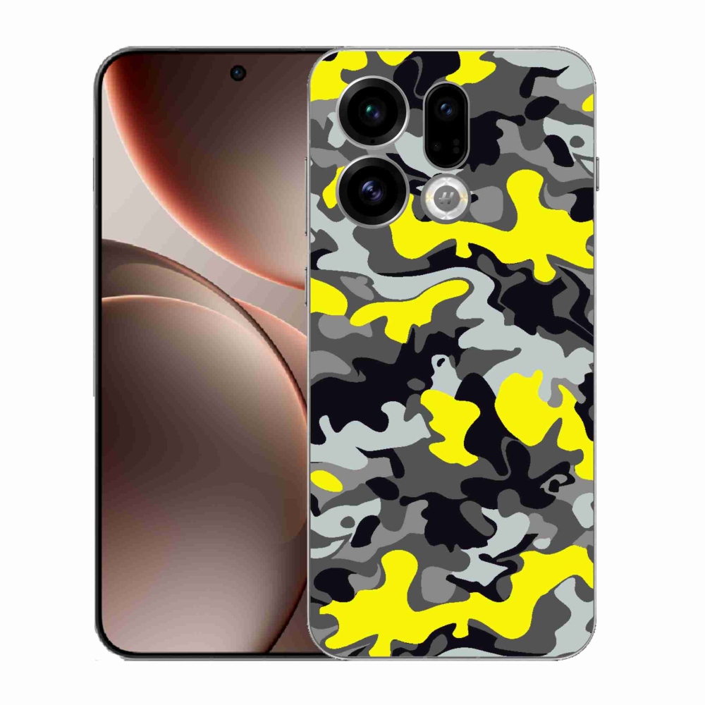 Gelový kryt mmCase na Oppo Find X9 - maskáčový vzor 6