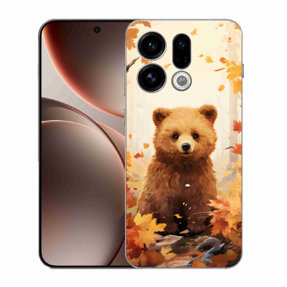 Gelový kryt mmCase na Oppo Find X9 - medvěd v lese