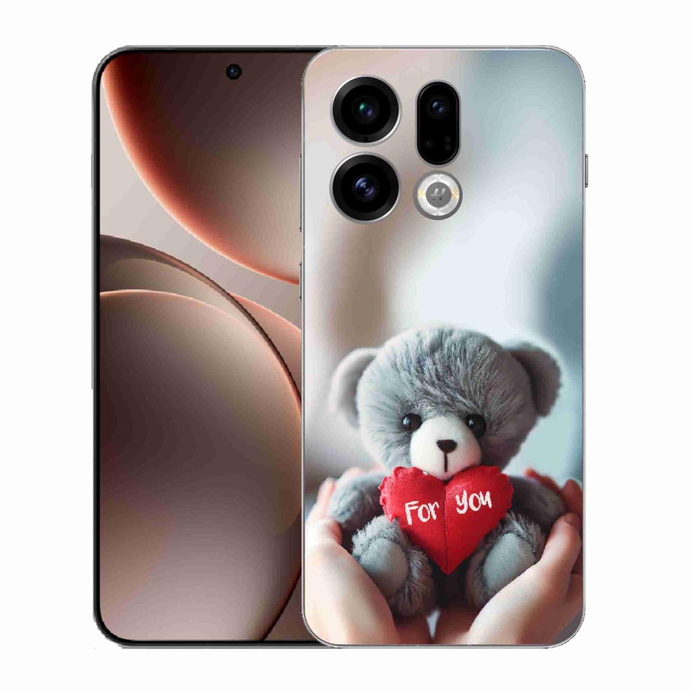 Gelový kryt mmCase na Oppo Find X9 - medvídek pro zamilované