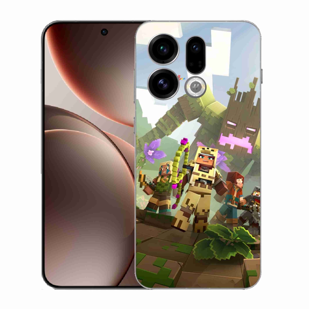 Gelový kryt mmCase na Oppo Find X9 - minecraft 1