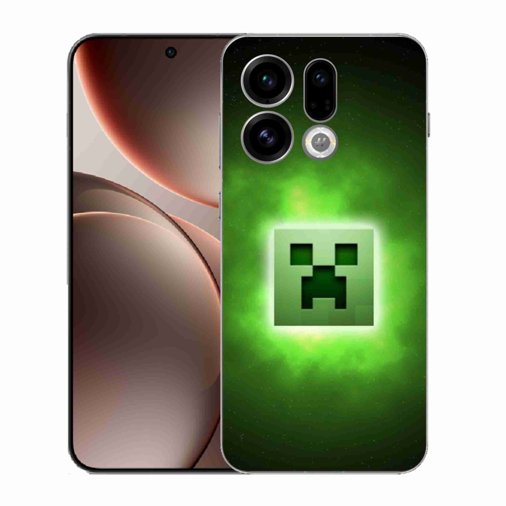 Gelový kryt mmCase na Oppo Find X9 - minecraft
