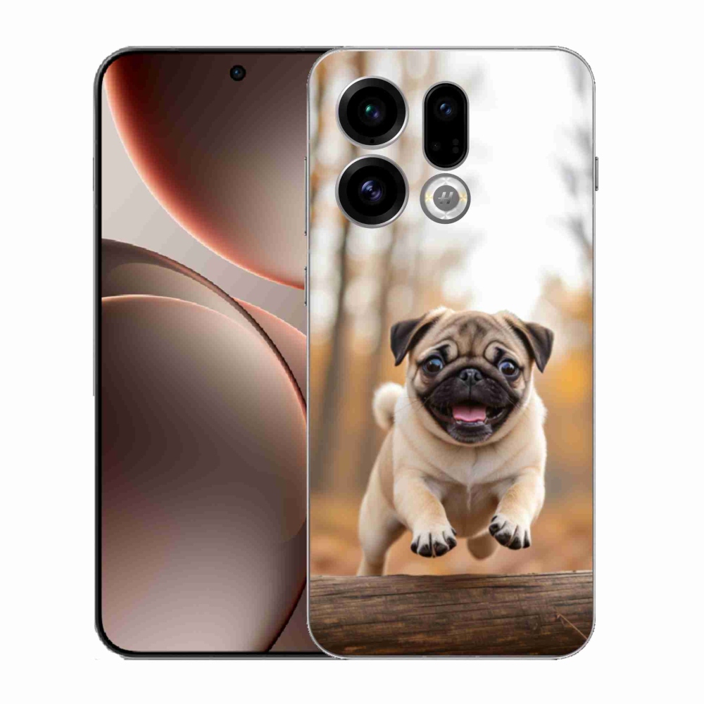 Gelový kryt mmCase na Oppo Find X9 - mops 2