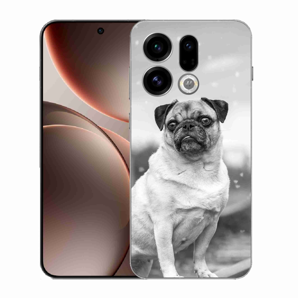 Gelový kryt mmCase na Oppo Find X9 - mops