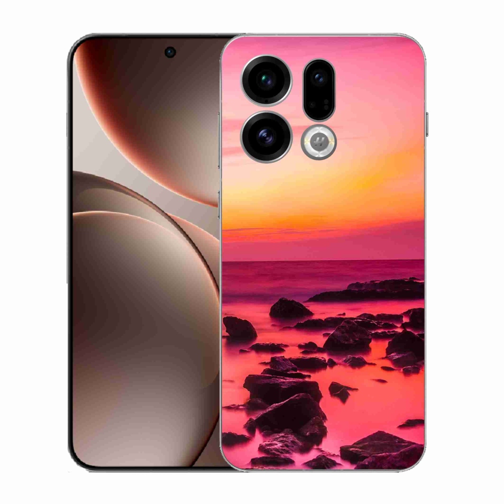 Gelový kryt mmCase na Oppo Find X9 - moře a záře