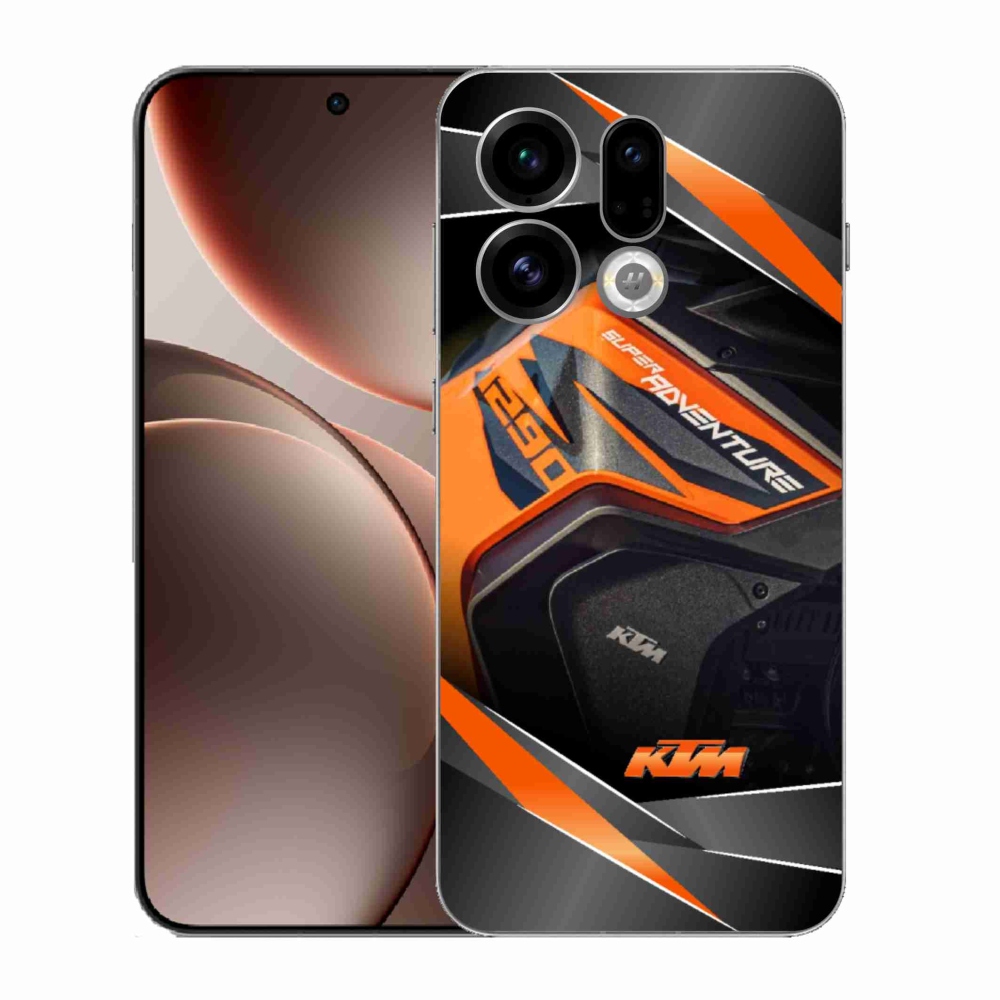 Gelový kryt mmCase na Oppo Find X9 - motorka ktm