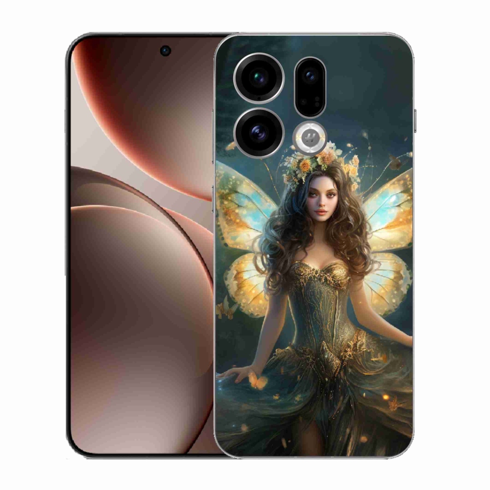 Gelový kryt mmCase na Oppo Find X9 - motýlí žena