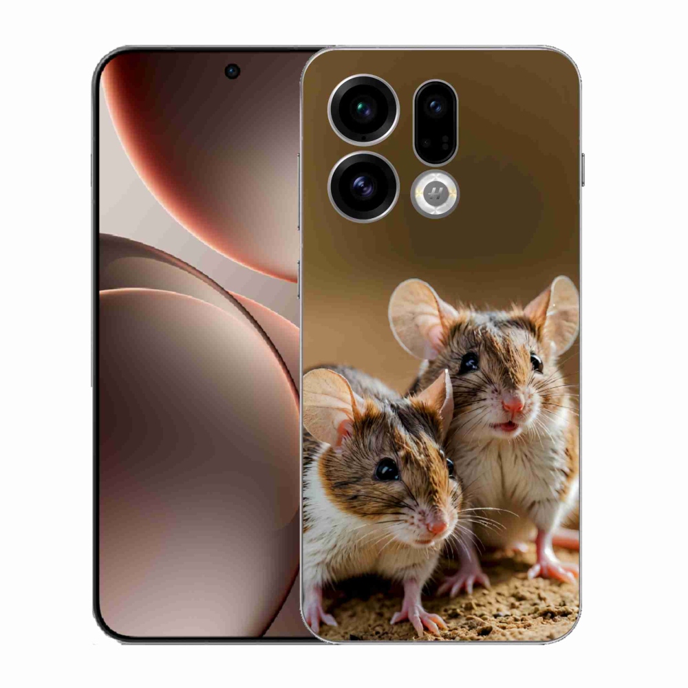 Gelový kryt mmCase na Oppo Find X9 - myší duo