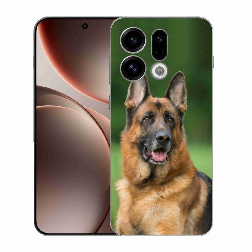 Gelový kryt mmCase na Oppo Find X9 - německý ovčák