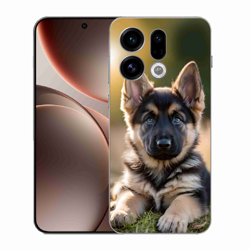 Gelový kryt mmCase na Oppo Find X9 - německý ovčák v přírodě