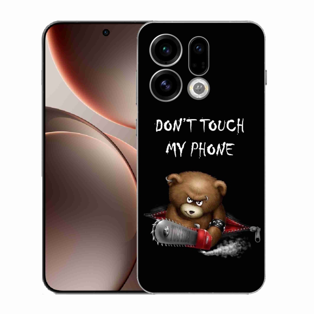 Gelový kryt mmCase na Oppo Find X9 - nesahej na telefon