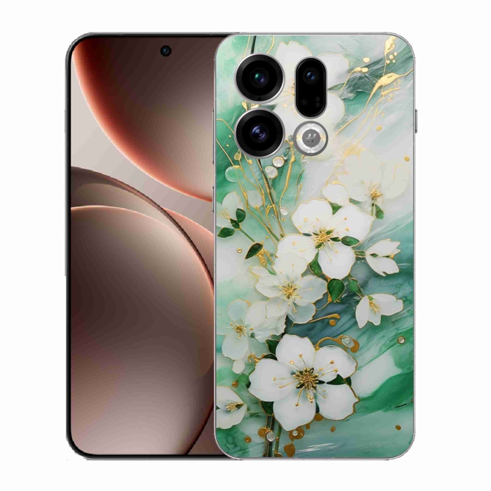 Gelový kryt mmCase na Oppo Find X9 - něžné květy