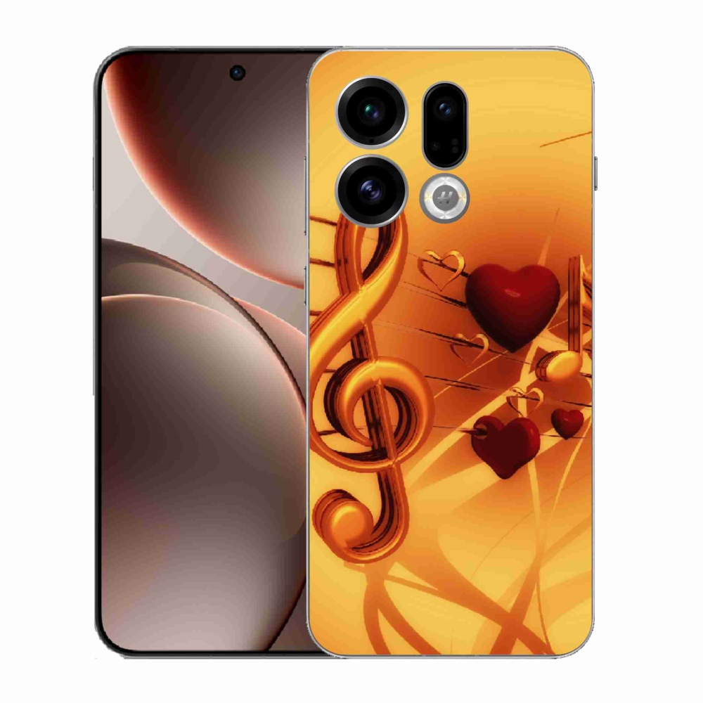 Gelový kryt mmCase na Oppo Find X9 - noty