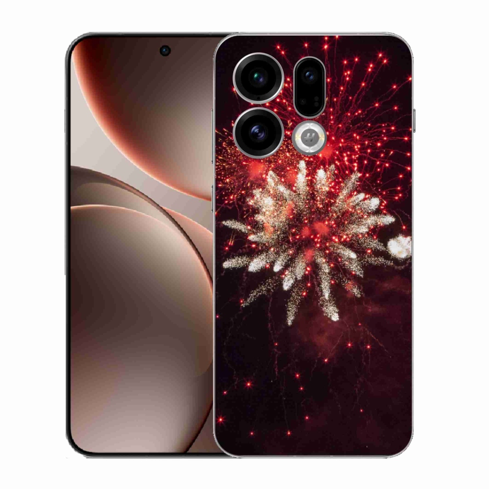 Gelový kryt mmCase na Oppo Find X9 - ohňostroj