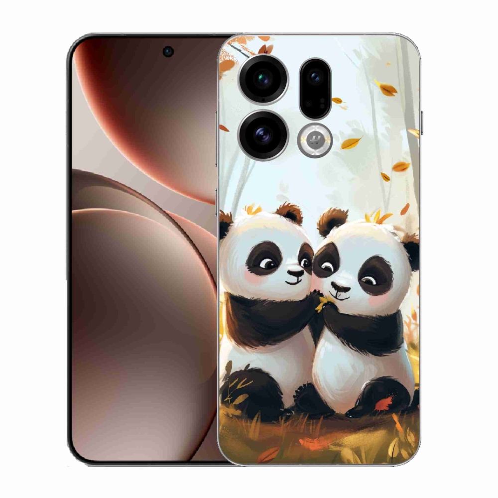 Gelový kryt mmCase na Oppo Find X9 - pandy