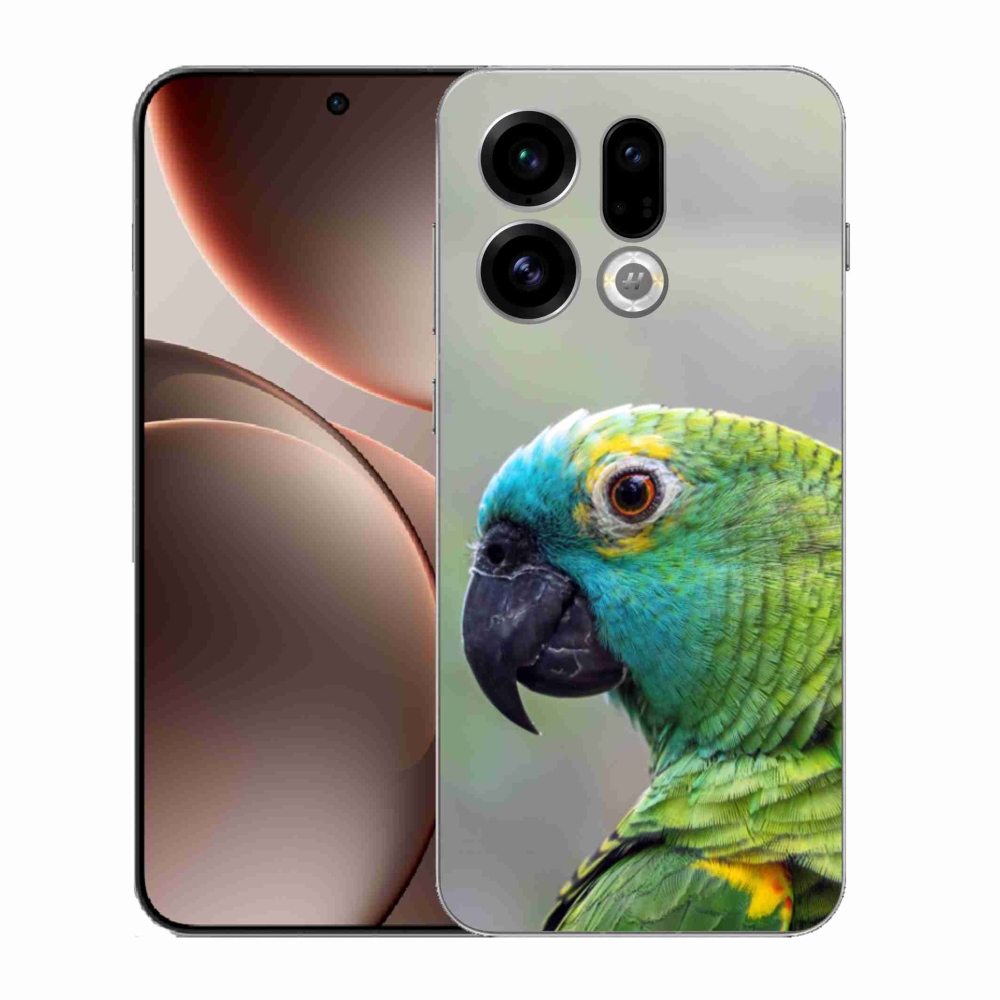 Gelový kryt mmCase na Oppo Find X9 - papoušek amazoňan