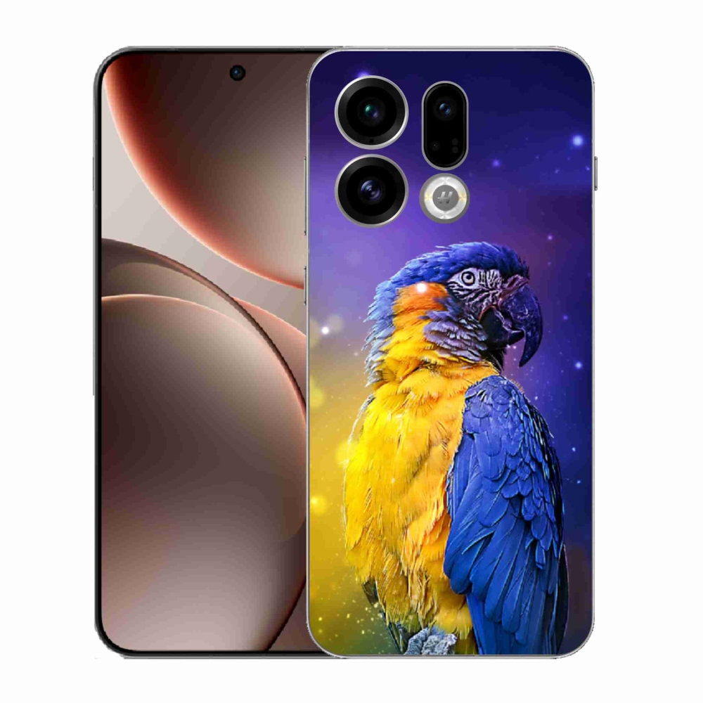 Gelový kryt mmCase na Oppo Find X9 - papoušek ara 1