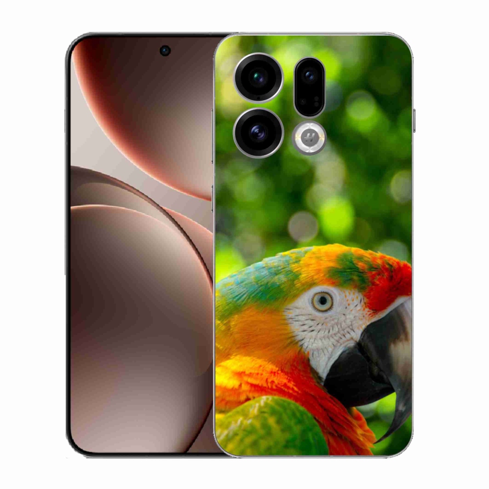 Gelový kryt mmCase na Oppo Find X9 - papoušek ara 3