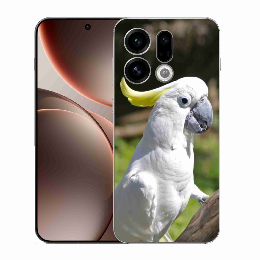 Gelový kryt mmCase na Oppo Find X9 - papoušek kakadu 2