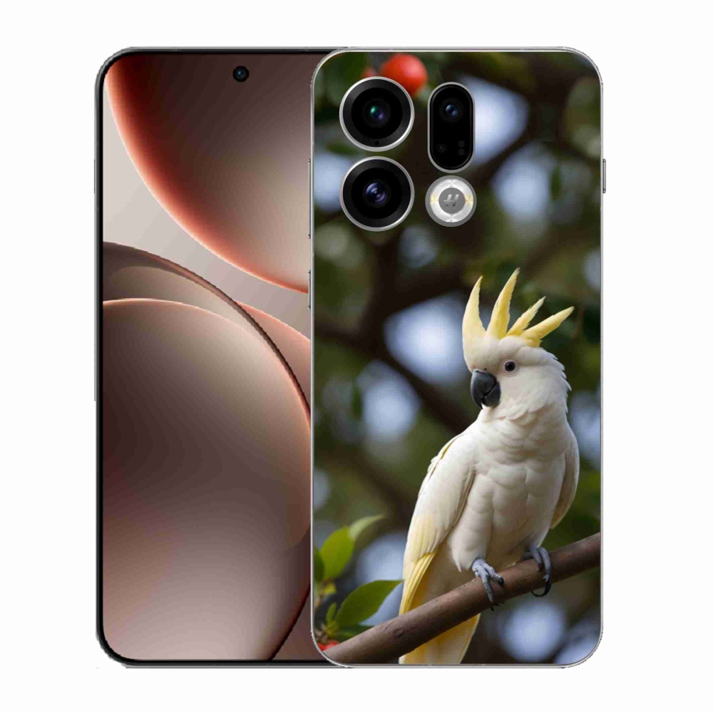 Gelový kryt mmCase na Oppo Find X9 - papoušek kakadu 3