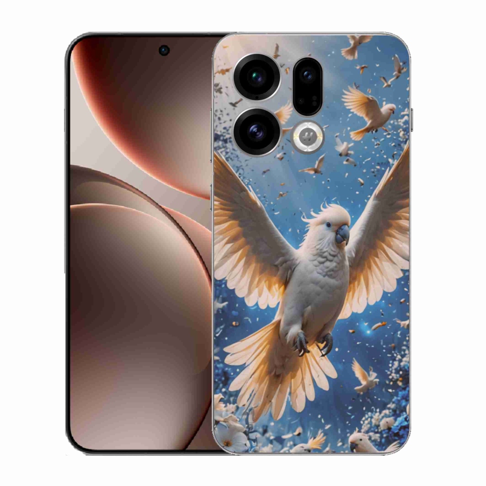 Gelový kryt mmCase na Oppo Find X9 - papoušek kakadu