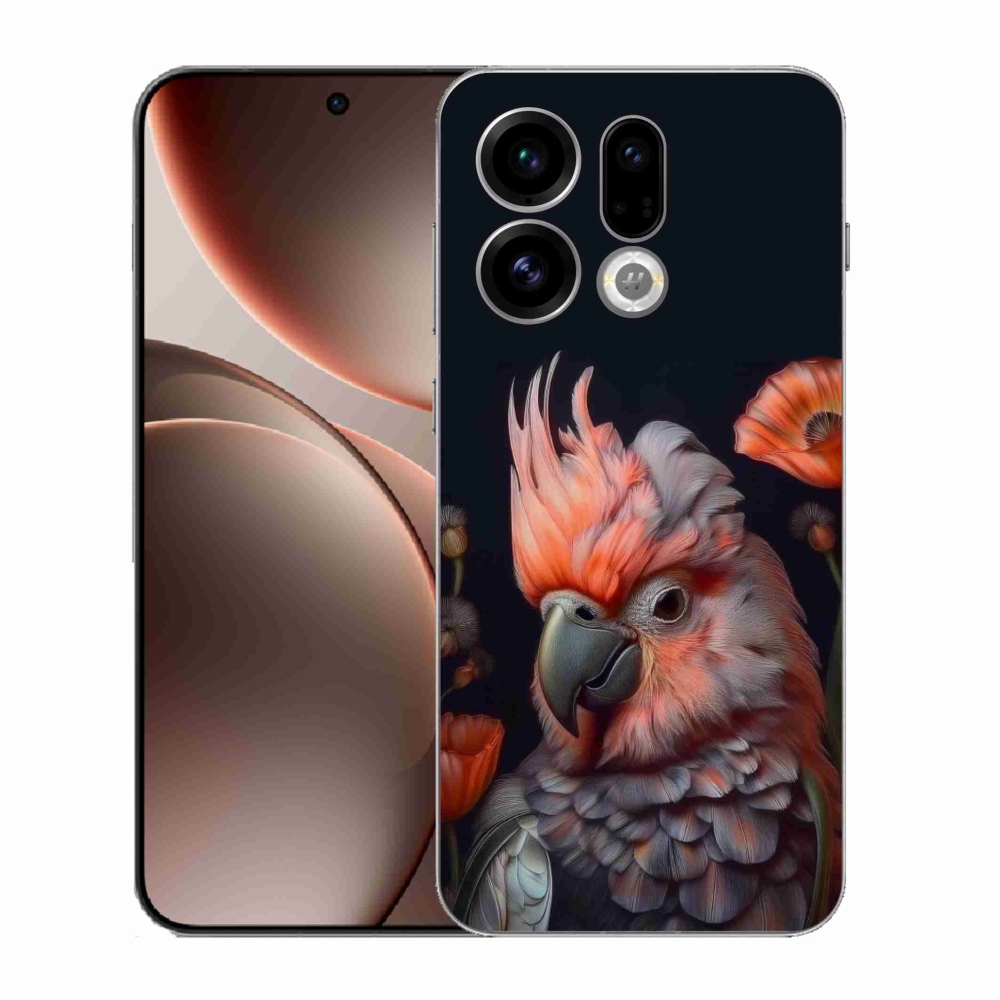 Gelový kryt mmCase na Oppo Find X9 - papoušek kakadu v barvách
