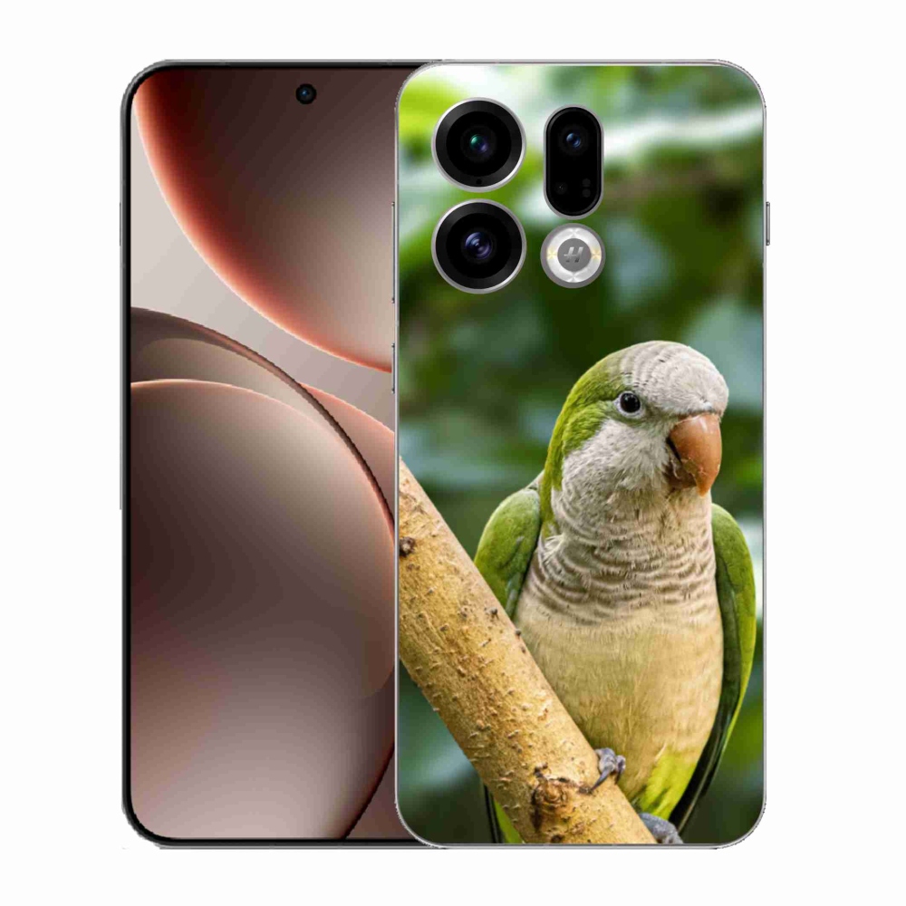 Gelový kryt mmCase na Oppo Find X9 - papoušek mníšek