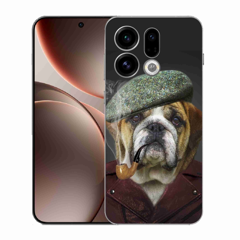 Gelový kryt mmCase na Oppo Find X9 - pes s fajfkou