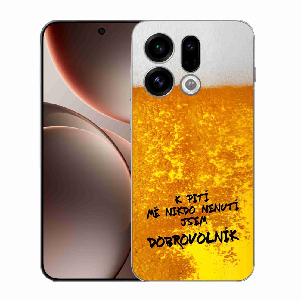 Gelový kryt mmCase na Oppo Find X9 - pivní motiv 4
