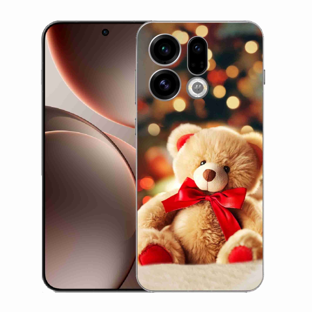 Gelový kryt mmCase na Oppo Find X9 - plyšový medvídek