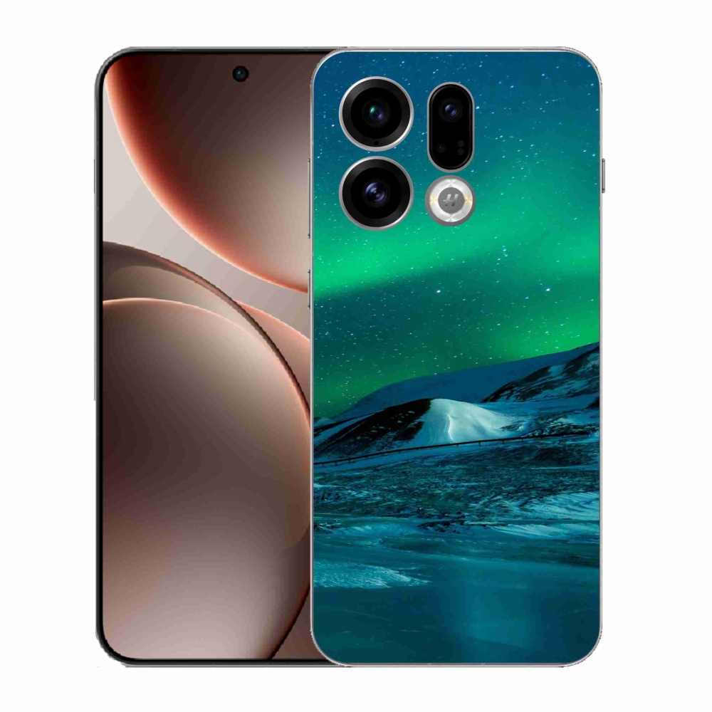 Gelový kryt mmCase na Oppo Find X9 - polární záře