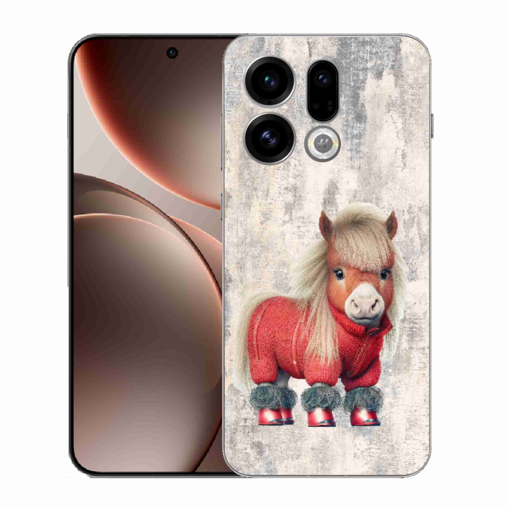 Gelový kryt mmCase na Oppo Find X9 - poník ve svetru