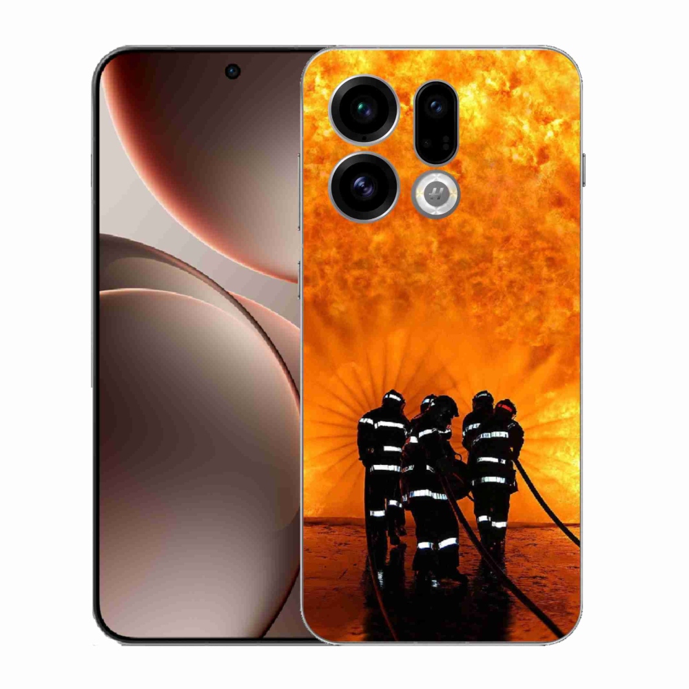 Gelový kryt mmCase na Oppo Find X9 - požár